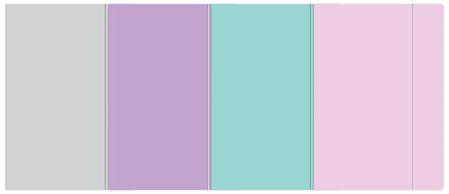 Teczka z gumką A5+ Pastel, Interdruk